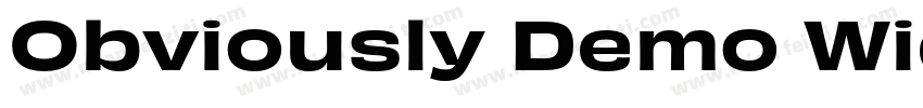 Obviously Demo Wide Semi字体转换